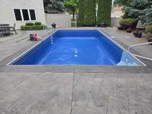 Fitchburg, WI. Merlin Super Value-Max Hampton Bays Tile Border with Sierra Bottom, in the .27.27 mil