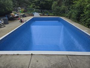 Madison, WI. Merlin Sanibel Tile Border with Highland Beach Bottom, in the .20 mil