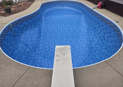 Monroe, WI. Latham Super-Max Panama Tile Border with Royal Prism Bottom, in the .27.27 mil