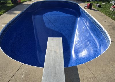 Madison, WI. Merlin Super Value-Max Hampton Bays Tile Border with Blue Lagoon Bottom, in the .27.27 mil